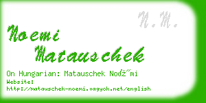 noemi matauschek business card